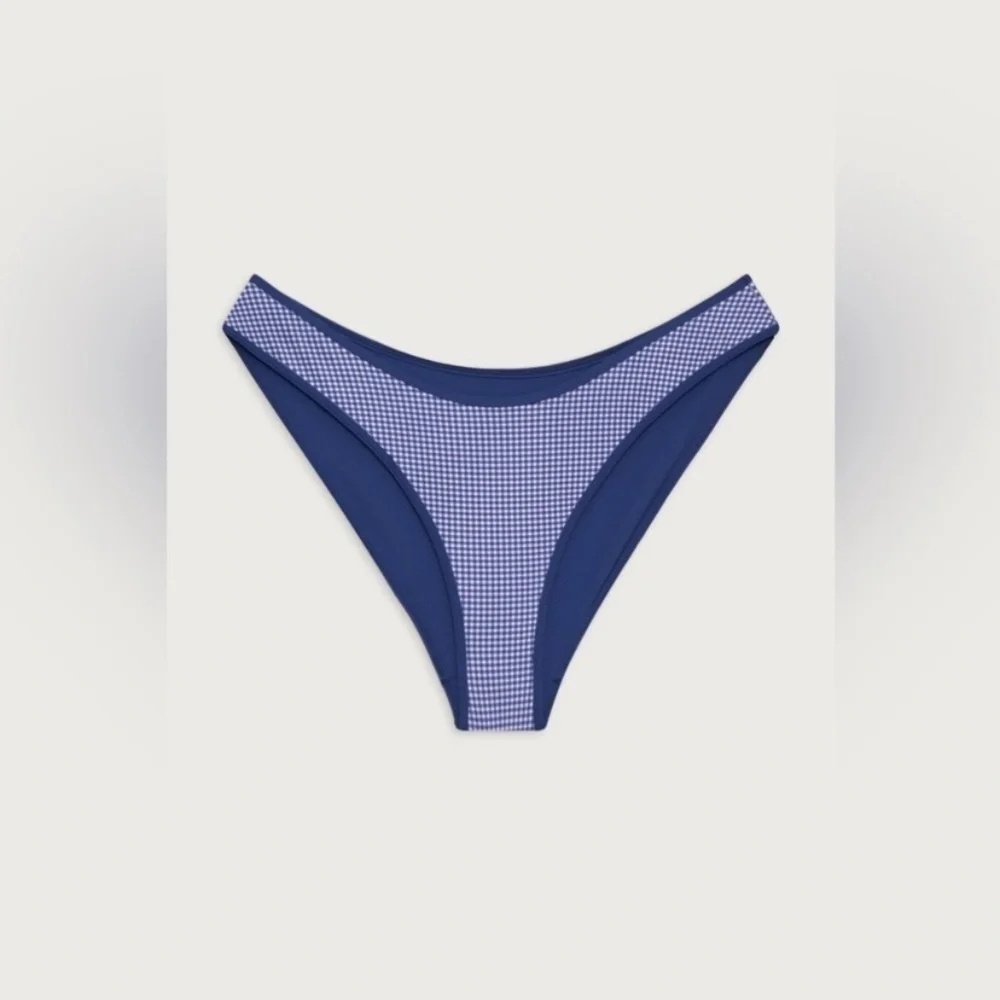 New Frankies Bikinis Catalina Bikini Bottom Sailor Gingham 1016